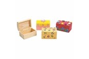 Artykuly Artystyczne & Rzemieslnicze - Colorations - Decorate your own Wooden Treasure Chest Set of 12 - CHLOKBOX