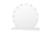 Lusterka kosmetyczne - UNIQ London Round Makeup Mirror with 12 LED lights - 7268
