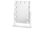 Lusterka kosmetyczne - UNIQ New York Mega Makeup Mirror with 12 LED lights - White - 7275