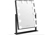 Lusterka kosmetyczne - UNIQ New York Mega Makeup Mirror with 12 LED lights - Black - 7275-1