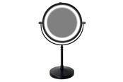 Lusterka kosmetyczne - UNIQ Tabletop Mirror with LED og 10X - Matte Black - 7082