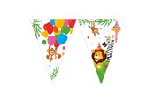 Zabawki - Globos - Paper Bunting Jungle Balloons. 3mtr. - 93785