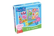 gry-planszowe-karciane-i-kosci - Tactic Peppa Pig 3 in 1 Lotto Domino Memo - 60480