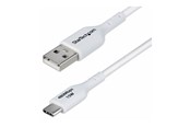 Kabel USB - StarTech.com 2m (6.6ft) White USB-A to USB-C Charging Cable/Cord M/M - USB-C cable - USB to 24 pin USB-C - 2 m - USB2AC2MNCWHE