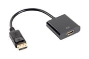Kabel wyświetlacza - Lanberg adapter - DisplayPort / HDMI - 20 cm - AD-0009-BK