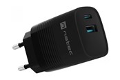 Telefon - Adapter i Ładowarka - Natec Ribera power adapter - GaN - USB 24 pin USB-C - 30 Watt - NUC-2141
