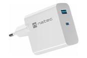 Telefon - Adapter i Ładowarka - Natec Ribera power adapter - GaN - USB 24 pin USB-C - 45 Watt - NUC-2142