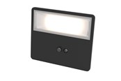 Lampy - EGLO Panettieri Solar Wall 860LM with Sensor Black/White - 901085