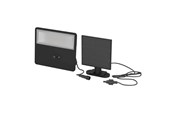 Lampy - EGLO Panettieri Solar Wall 1500LM with Sensor Black/White - 901086