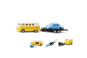 Samochody i pojazdy - SIKU VW T1 with Trailer and VW Beetle - 313-2567