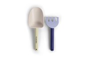 Zabawki dla niemowląt - Filibabba Beach shovel and rake set - Blue Mix - FI-03561
