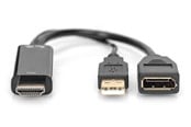 Kabel wyswietlacza - DIGITUS 4K HDMI to DisplayPort Adapter - AK-330101-002-S