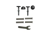 Akcesoria dla niemowlat - BabyDan Fittings for Asta/Premier/Avantgarde Safety Gates grey - 300547