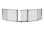 Akcesoria dla niemowląt - BabyDan CombiFit XXL Safety Gate 90-350 cm black - 501441