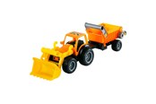 Samochody i pojazdy - Cavallino Toys - Tractor with Front Loader and Trailer - 2772CN01