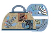 Materialy hobbystyczne - Undercover - Coloring case Jurrasic World 51 pcs. - JUST4221