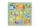 Zabawki dla niemowlat - Goki - Wooden Magnet Maze Small Town - 58379
