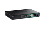 Switch - TRENDnet TPE-TG182ES - Version v1.0R - switch - EdgeSmart - 18 ports - smart - rack-mountable - TAA Compliant - TPE-TG182ES