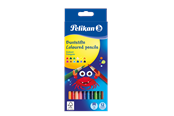 Materiały hobbystyczne - Pelikan 12 col.Pencils triangular.thin longBD12LN - 100401582