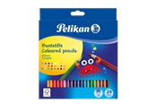Materialy hobbystyczne - Pelikan 12 col.Pencils triangular.thin longBD24LN - 100401583