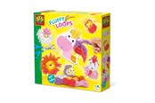 Kreatywne gry - SES Creative Fluffy Loops - Soft Yarn Animals - 14010