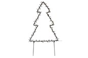 Dekoracje - NORDIC WINTER Metal christmas tree - 75 cm 130 LED lights - 780-041