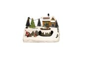 Dekoracje - NORDIC WINTER Christmas town "Treehouse Town" w/lights & music - 780-521