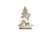 Dekoracje - NORDIC WINTER Christmas silhouette 3D LED - reindeer - 780-550