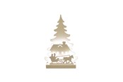Dekoracje - NORDIC WINTER Christmas silhouette 3D LED - Sleigh - 780-552
