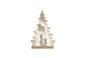 Dekoracje - NORDIC WINTER Christmas silhouette 3D LED - Snowman - 780-553