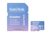 Karta pamieci - SANDISK Creator MicroSD/SD - 190MB/s - 256GB - SDSQXAV-256G-GN6MS