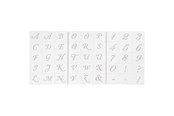 Materialy hobbystyczne - Creativ Company - Letters and Numbers Template - 26965
