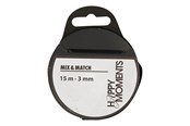 Materialy hobbystyczne - Creativ Company - Satin ribbon Black 15m - 524502