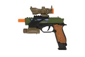 Kreatywne gry - Toi-Toys Alfafox Military Pistol with Light and Sound and Flashlight - 32589A