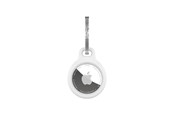 Telefon - Inne akcesoria - FIXED Silky Silicone Apple AirTag Keychain Case White - FIXSILD-756-WH
