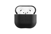 Telefon - Pokrowiec i etui - FIXED PodsLeather Case for Airpods 4/4 ANC Black - FIXLP-1473-BK