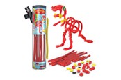 Klocki konstrukcyjne - Clics - Spaghetteez Velociraptor Flexible Building Rods 34pcs. - 102001-12