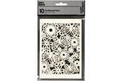 Artykuły Artystyczne & Rzemieślnicze - Creativ Company - Patterned cardboard Off-white 10 pcs. - 216911