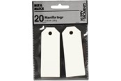 Materialy hobbystyczne - Creativ Company - Manila Labels Off-white 20 pcs. - 234022