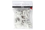 Artykuly Artystyczne & Rzemieslnicze - Creativ Company - Animal Keychains made of Textile 4 pcs. - 495023