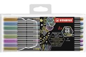 Przybory do pisania i rysowania - STABILO Pen 68 Metallic - Felt-tip pen - Set of 8 pieces - 6808/8-11
