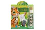 Kreatywne gry - Grafix Stamp and Tape Activity Book - Tiger - 100099