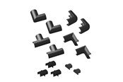 Zarzadzanie kablami - D-LINE Accessory Kit 20x10 Clip-Over Design Black - CLOAP2010B
