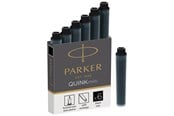 Przybory szkolne - Parker Mini Fountain Pen Ink Refill Cartridges | Black QUINK Ink | 6 Count - 1950407