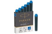 Przybory szkolne - Parker Mini Fountain Pen Ink Refill Cartridges | Blue QUINK Ink | 6 Count - 1950409