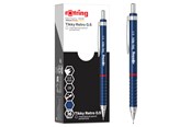 Przybory do pisania i rysowania - Rotring Tikky Retro Mechanical Pencils | 2B 0.5 mm | Blue Barrels | 12 Count - 2202566