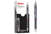 Przybory do pisania i rysowania - Rotring Tikky Retro Mechanical Pencils | 2B 0.5 mm | Grey Barrels | with Comfort Rippled Grip | 12 Count - 2202567