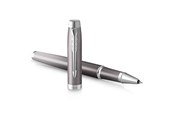 Przybory do pisania i rysowania - Parker IM Writing Rituals Rollerball Pen | Grey Finish with Gradient | Chrome Trims | Fine Point | Black Ink | Gift Box - 2203897