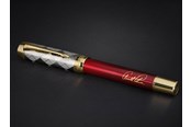 Przybory do pisania i rysowania - Parker | Arnold Palmer Signature Edition Fountain Pen Red Lacquer with Gold Cap & Trims Fine Solid Gold Nib Black Ink and Convertor - 2204538
