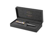 Przybory do pisania i rysowania - Parker Sonnet Intrerpid Journeys Collection Fountain Pen Ancient China Edition Grey Lacquer with Solid Silver Cap & Gold Trims Fine Solid Gold Nib Gift Box - 2207186